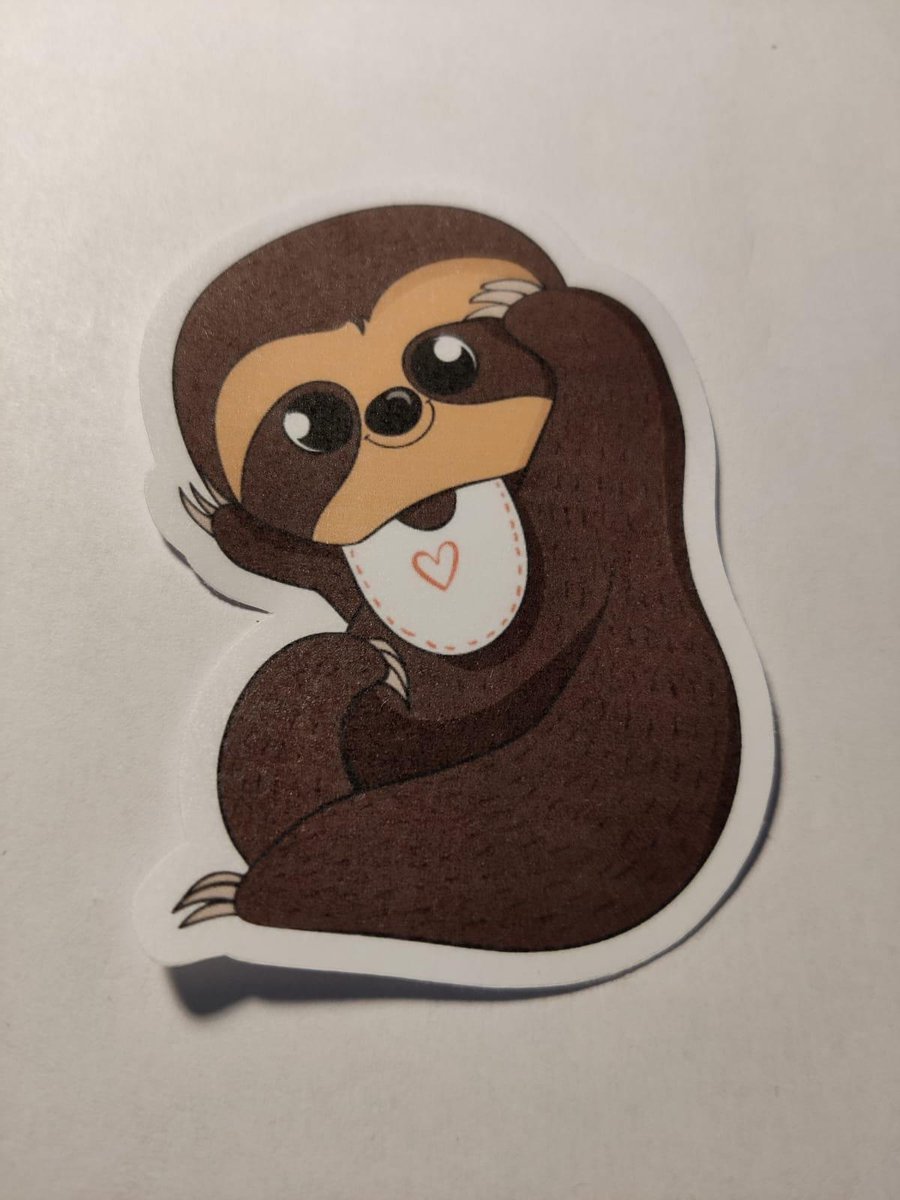 Luiaard Stickers - Cute Baby Luiaard Sticker - Sloth Sticker - Schattige Dieren - Luiaards - Journaling - Bullet Journal - Scrapbooking - Leuke Stickers - Laptop Sticker - Telefoon Sticker - Baby Sloth - Cute - Baby - Dieren - Dier - Lief